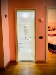 Koupelna v ubytování Hotel Hermitage
