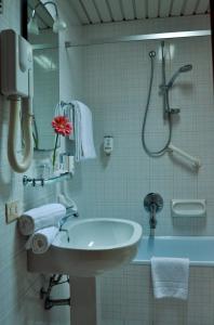 Koupelna v ubytování Hotel Hermitage