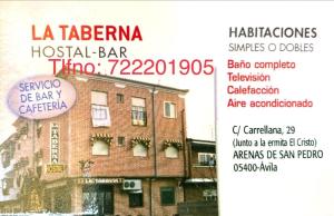 Certifikát, hodnocení, plakát nebo jiný dokument vystavený v ubytování Hostal La Taberna