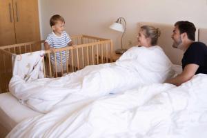Posteľ alebo postele v izbe v ubytovaní Family XL - Ferienwohnungen