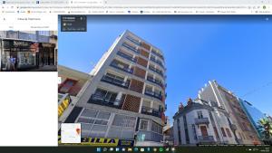 a screenshot of a building with a picture of it at Le BLUE BAY--T2--TOUT CONFORT--HYPER CENTRE--WIFI in Tarbes