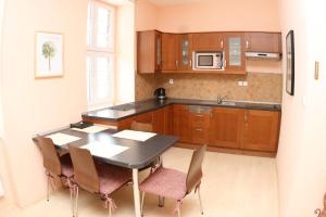 Kuchyň nebo kuchyňský kout v ubytování Apartmán Bílý Kříž