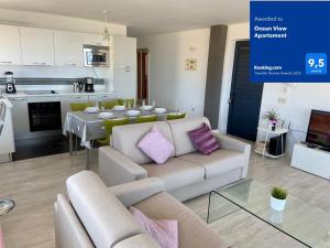 Kuchyň nebo kuchyňský kout v ubytování Ocean View Apartament