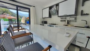 Η κουζίνα ή μικρή κουζίνα στο Dalyan Villa Svarti