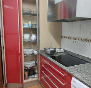 Kuchyň nebo kuchyňský kout v ubytování El Chalet Rosso