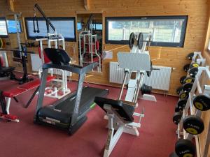 Fitness centrum a/nebo fitness zařízení v ubytování Penzion Relax Litovel