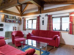 A seating area at Apartment in Niedernsill near Zell am See Ski Lift