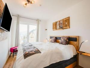 Posteľ alebo postele v izbe v ubytovaní Hochwertige Ferienwohnung mit tollem Ausblick