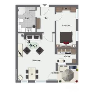 Grundriss der Unterkunft Hanse-Haus Wohnung 04