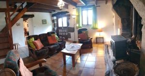 Χώρος καθιστικού στο Gîtes Goas Teriot - Le Granit