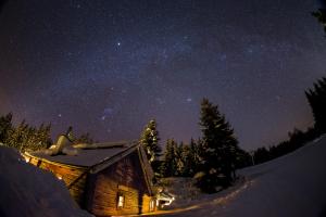 Obiekt Wurzelhütte zimą