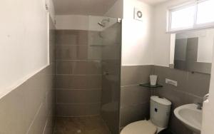 Koupelna v ubytování Hotel Hernández CTG