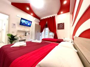 A bed or beds in a room at Terrazza Garibaldi