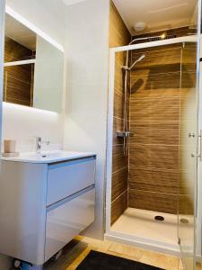 Koupelna v ubytování Spacieux logement Ax-les-thermes