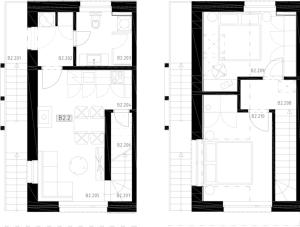 The floor plan of Mýto apartmán Poľana