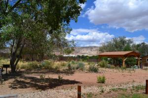a gazebo in the middle of a field at Escalante Outfitters in Escalante