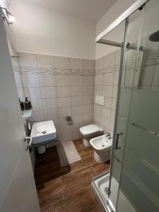 Koupelna v ubytování Bergamoincity