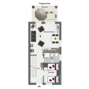 Grundriss der Unterkunft Urlauberdorf Haus 31d