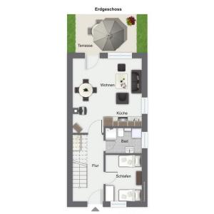 Půdorys ubytování Urlauberdorf Haus 60c