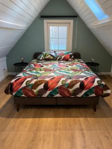 Un pat sau paturi într-o cameră la ANHOVE