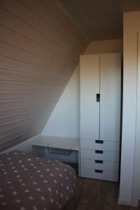 Ein Bett oder Betten in einem Zimmer der Unterkunft Weitblick