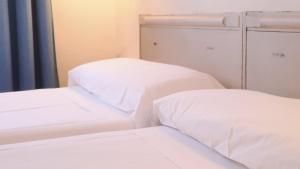 Cama o camas de una habitación en Hotel Zarauz
