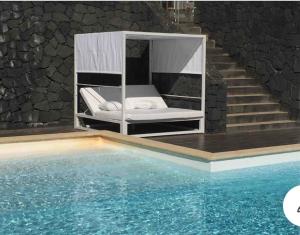 The swimming pool at or close to Luxury studio, sea view, pool