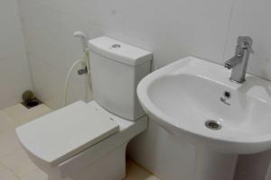 Koupelna v ubytování Hotel H2O