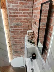 Kúpeľňa v ubytovaní Uroczy apartament w centrum Krakowa