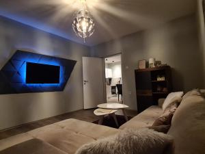 โทรทัศน์และ/หรือระบบความบันเทิงของ Grey & Sunny Apartments Zaječar