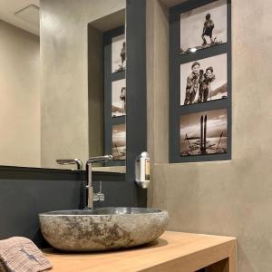 Ένα μπάνιο στο NaturApart RAUSZEIT - Deluxe Apartment des NaturBoutiqueHotel RAUSZEIT