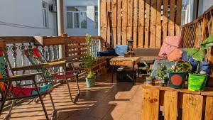 Svalir eða verönd á Bao Hostel Kutaisi