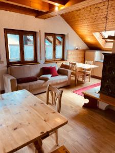 Χώρος καθιστικού στο Appartamenti Pichler