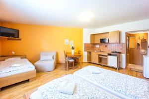 Kuchyňa alebo kuchynka v ubytovaní Apartmány Podyjí