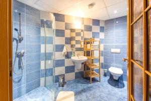 Kúpeľňa v ubytovaní Apartmány Podyjí + 37 fotografií
