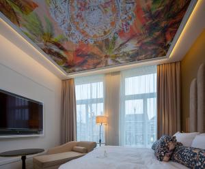 Ένα ή περισσότερα κρεβάτια σε δωμάτιο στο Boutique Hotel Jersey