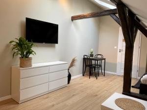 Μια τηλεόραση ή/και κέντρο ψυχαγωγίας στο Apartamenty Delecta