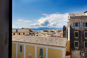 a view of a city from a building at Casa di Roza in Corfu