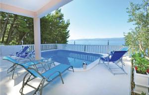 Balkón nebo terasa v ubytování Apartment Mimice With Sea View 382