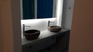 Koupelna v ubytování Tinos Beach Hotel