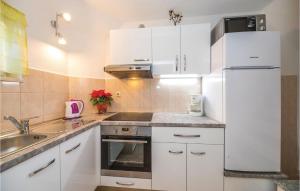 Kuchyňa alebo kuchynka v ubytovaní Two-Bedroom Apartment Kastel Kambelovac 03