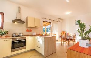 Kuchyň nebo kuchyňský kout v ubytování Beautiful Home In Liznjan With Wifi