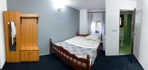Postel nebo postele na pokoji v ubytování Pensiunea Gaiu