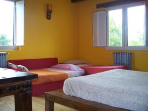Cama o camas de una habitación en Casa Rural Quopiki