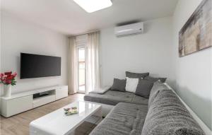 - un salon avec un canapé et une télévision dans l'établissement 2 Bedroom Gorgeous Apartment In Vodnjan, à Vodnjan