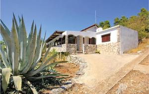 a house with a cactus in front of it at Nice Home In Vela Luka With 2 Bedrooms And Wifi in Vela Luka