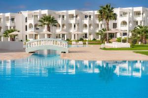 a view of the resort from the pool at Cap Bon Kelibia Beach Hotel & Spa in Kelibia