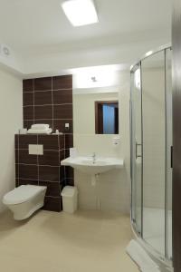 Koupelna v ubytování Hotel Silver