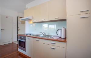 A kitchen or kitchenette at Cozy Apartment In Malinska With Wifi