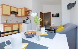 Kuchyň nebo kuchyňský kout v ubytování One-Bedroom Apartment In Podgradina